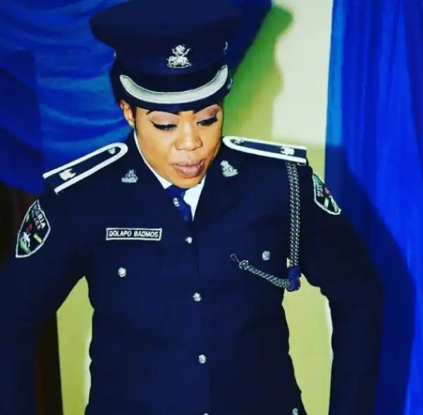 Police PRO, Opeteola Dolapo Rocks Chest Tattoo, Fans Slam Her